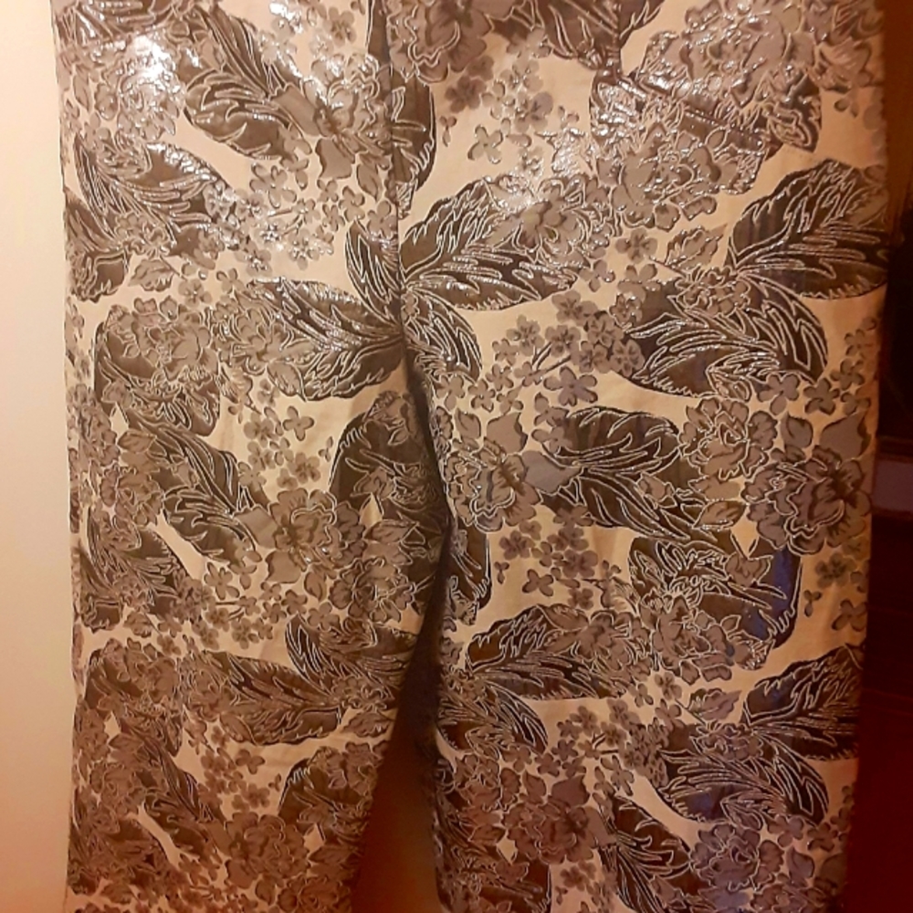 Jacard Embroidered Dress Pants